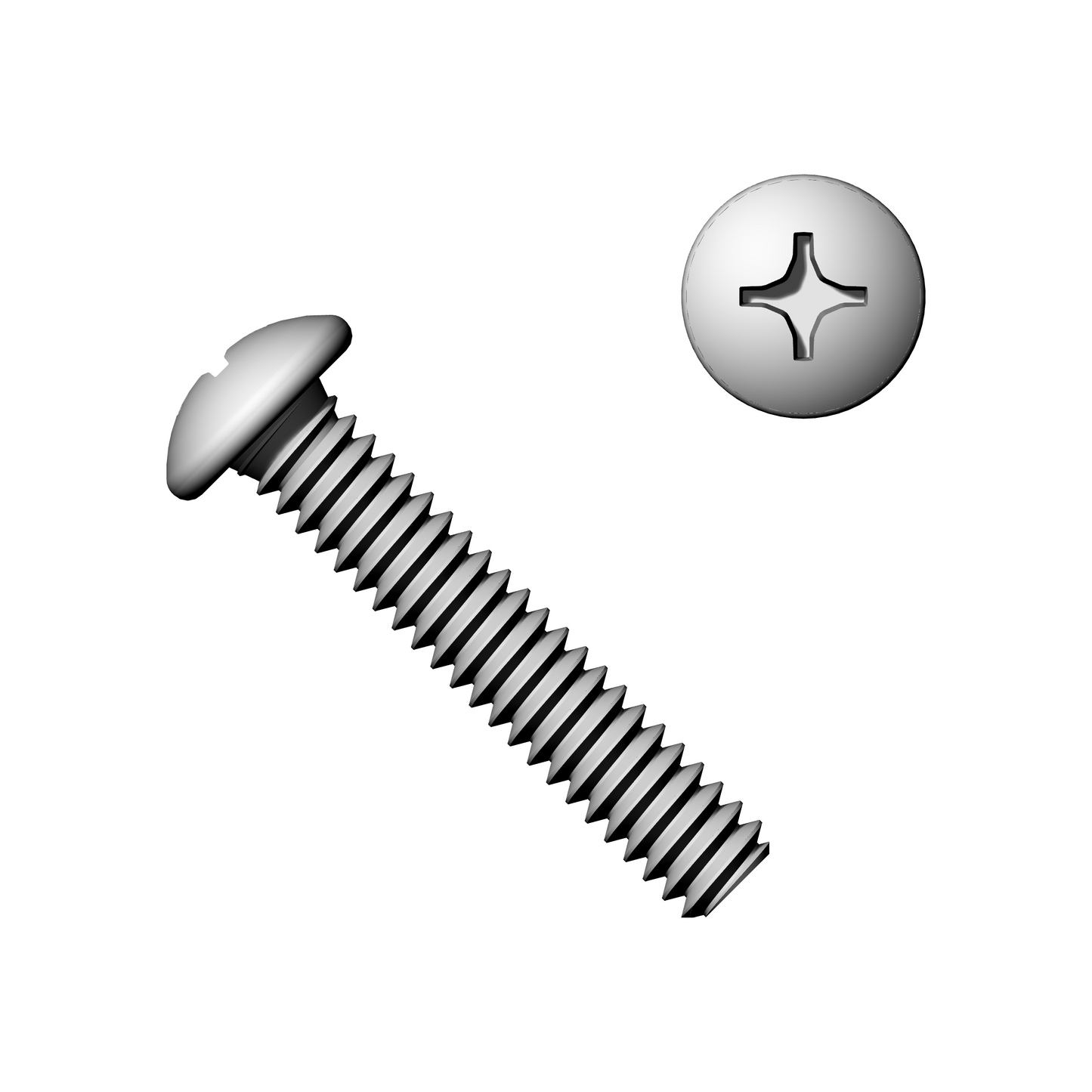 #10-24 Phillips Pan Head Machine Screws 18-8 Stainless Steel