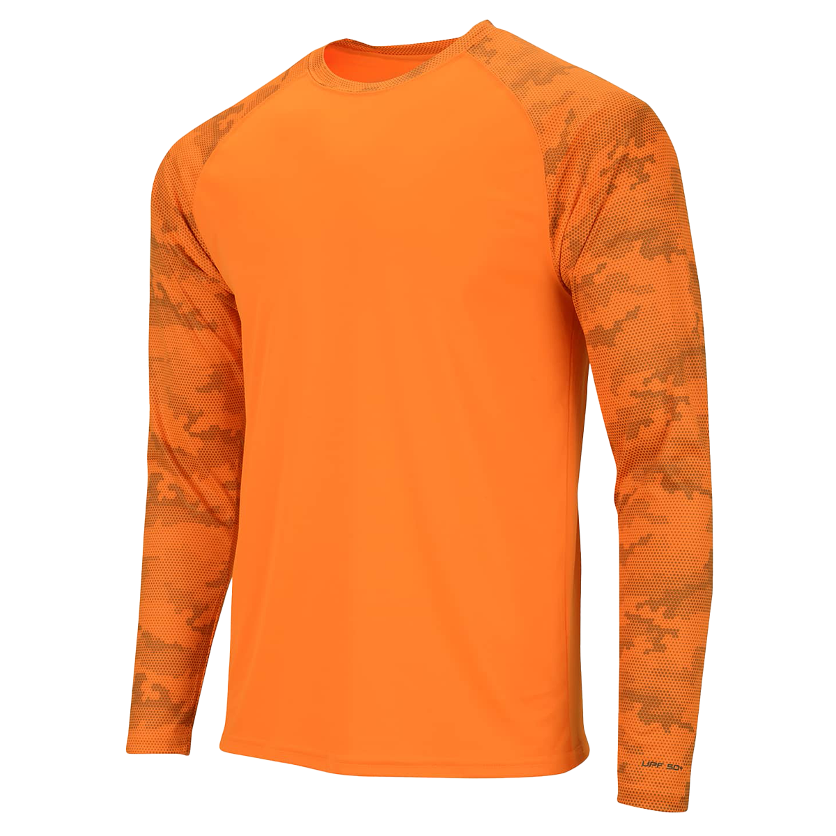 Paragon 216 Cayman Long Sleeve Sun Shirt Neon Orange Front Angle