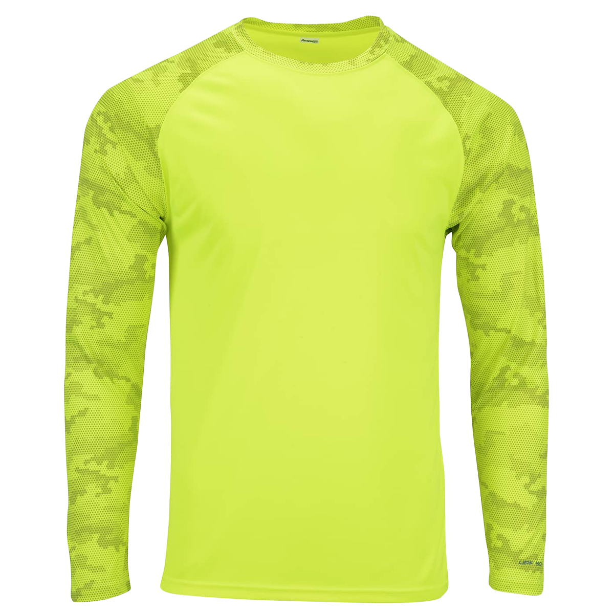 Paragon 216 Cayman Long Sleeve Sun Shirt Safety Green Front