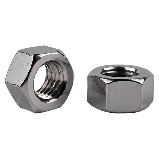 1/2"-13 Finish Hex Nuts 18-8 Stainless Steel