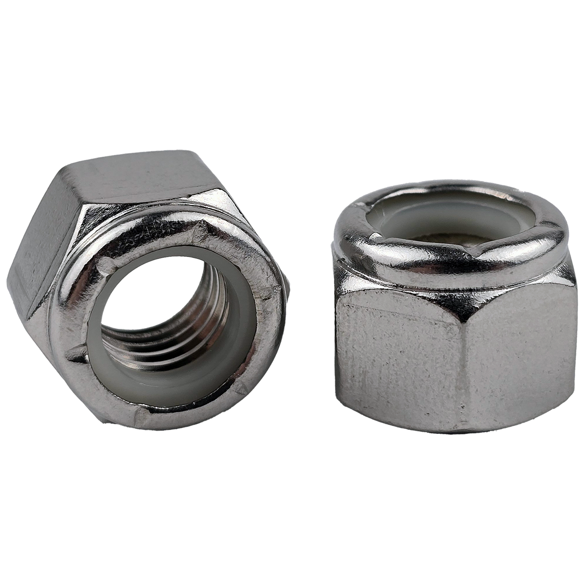 1/2"-13 Nylon Insert Locknuts 18-8 Stainless Steel