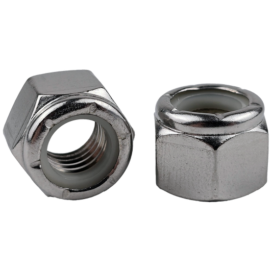 1/2"-13 Nylon Insert Locknuts 18-8 Stainless Steel