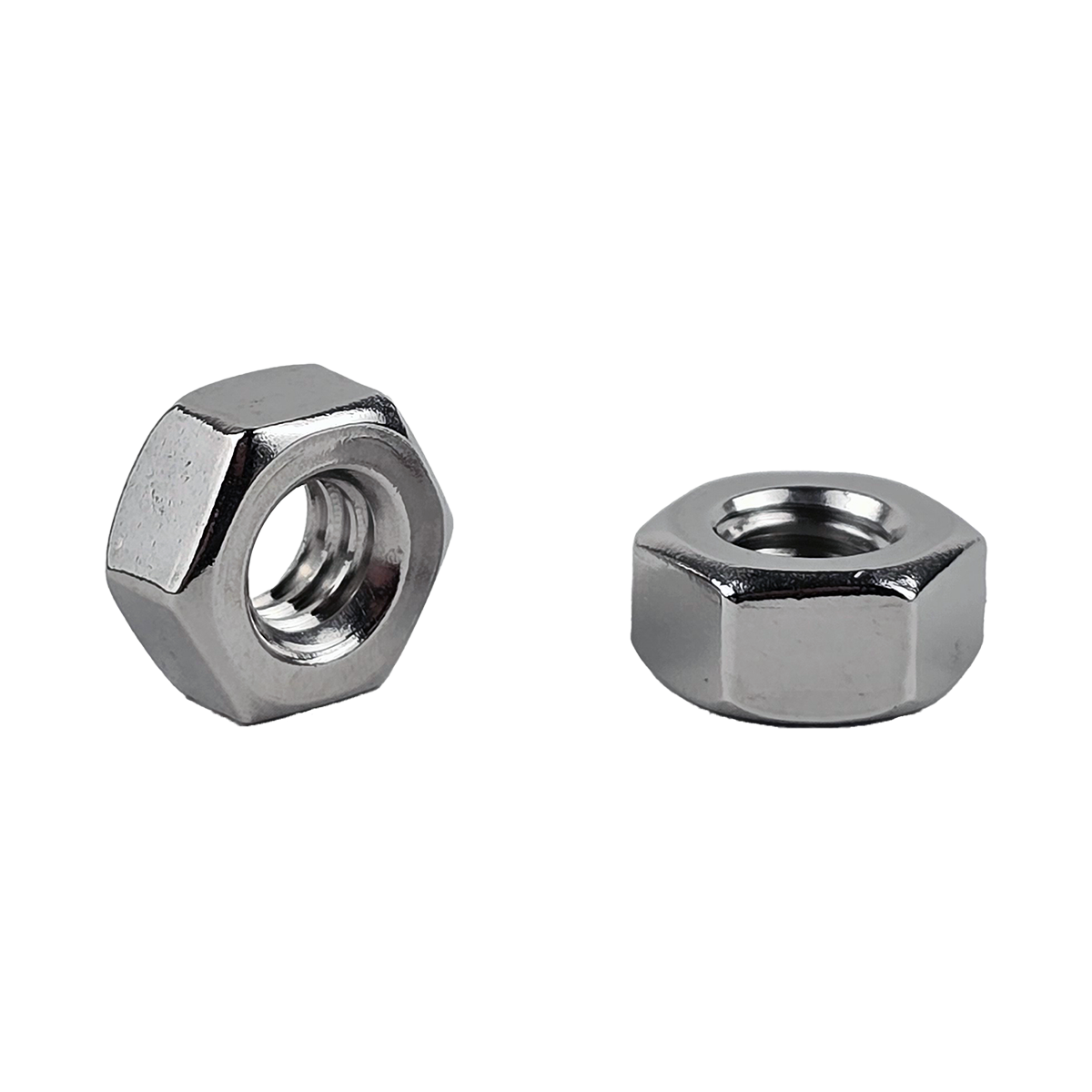 1/4"-20 Finish Hex Nuts 18-8 Stainless Steel