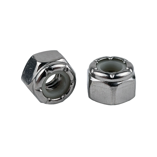 1/4"-20 Nylon Insert Locknuts 18-8 Stainless Steel