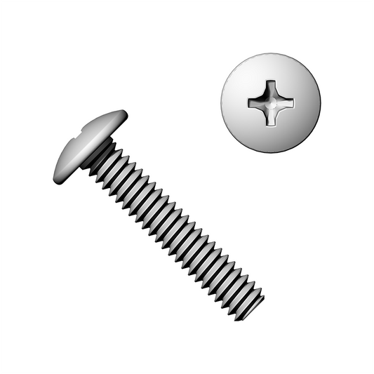 #10-24 Phillips Truss Head Machine Screws 18-8 Stainless Steel