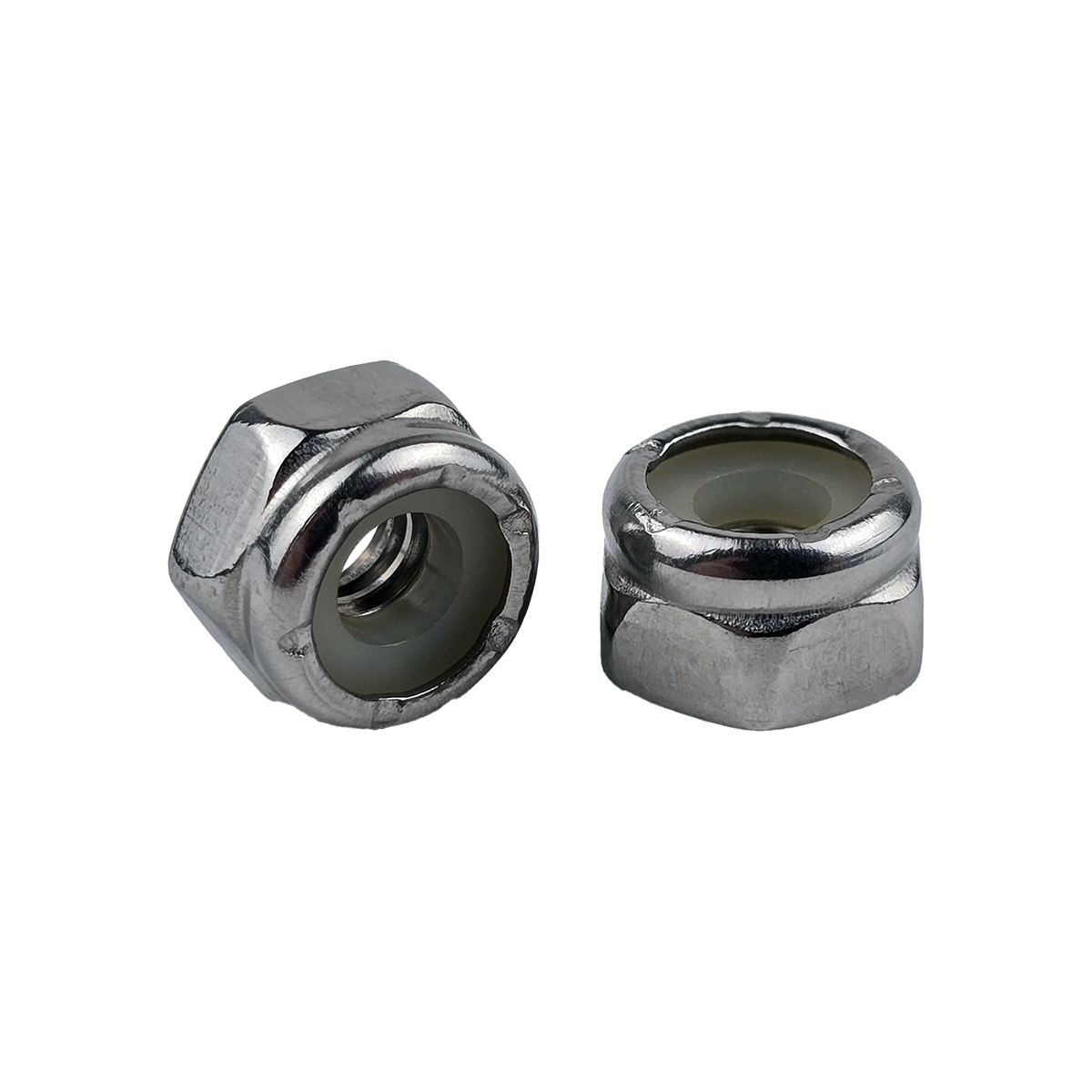 #10-32 Nylon Insert Locknuts 18-8 Stainless Steel