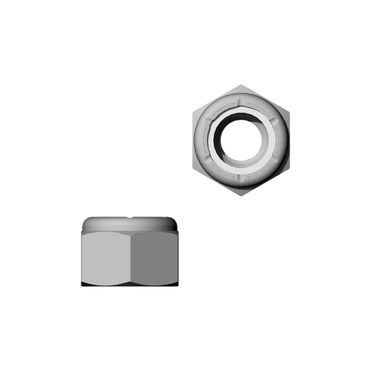 1/4"-20 Nylon Insert Locknuts 18-8 Stainless Steel