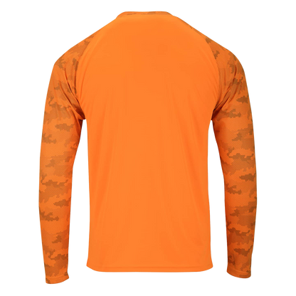 Paragon 216 Cayman Long Sleeve Sun Shirt Neon Orange Back
