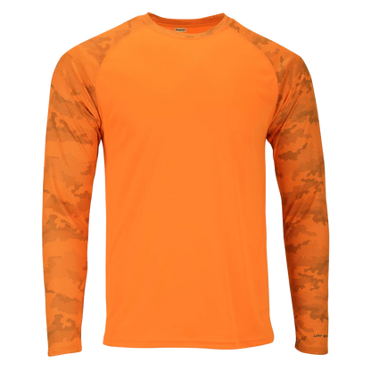 Paragon 216 Cayman Long Sleeve Sun Shirt Neon Orange Front