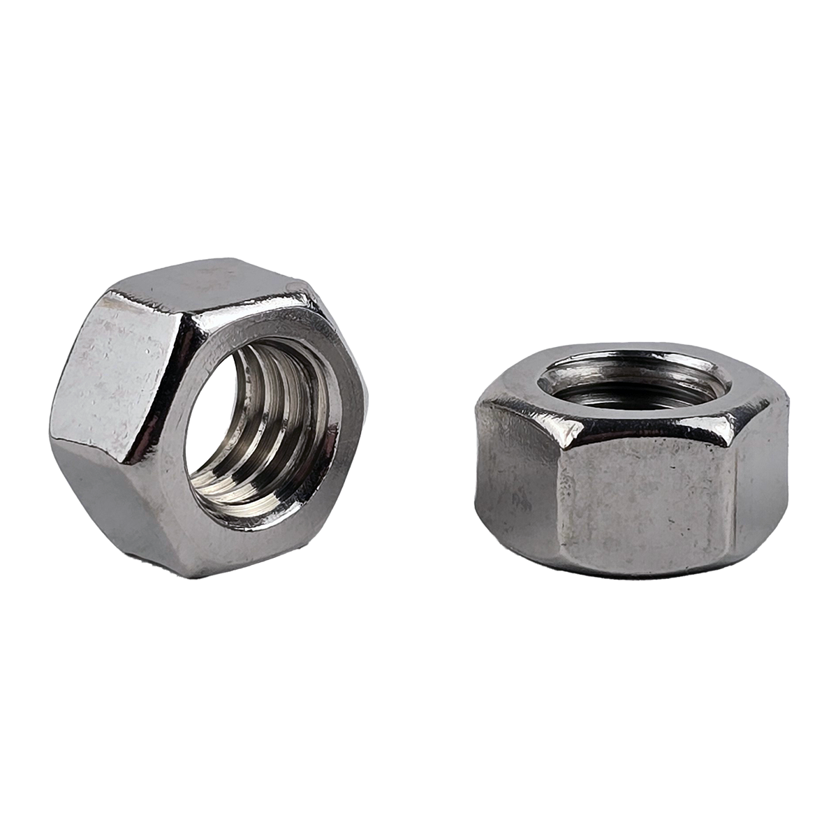 3/8"-16 Finish Hex Nuts 18-8 Stainless Steel