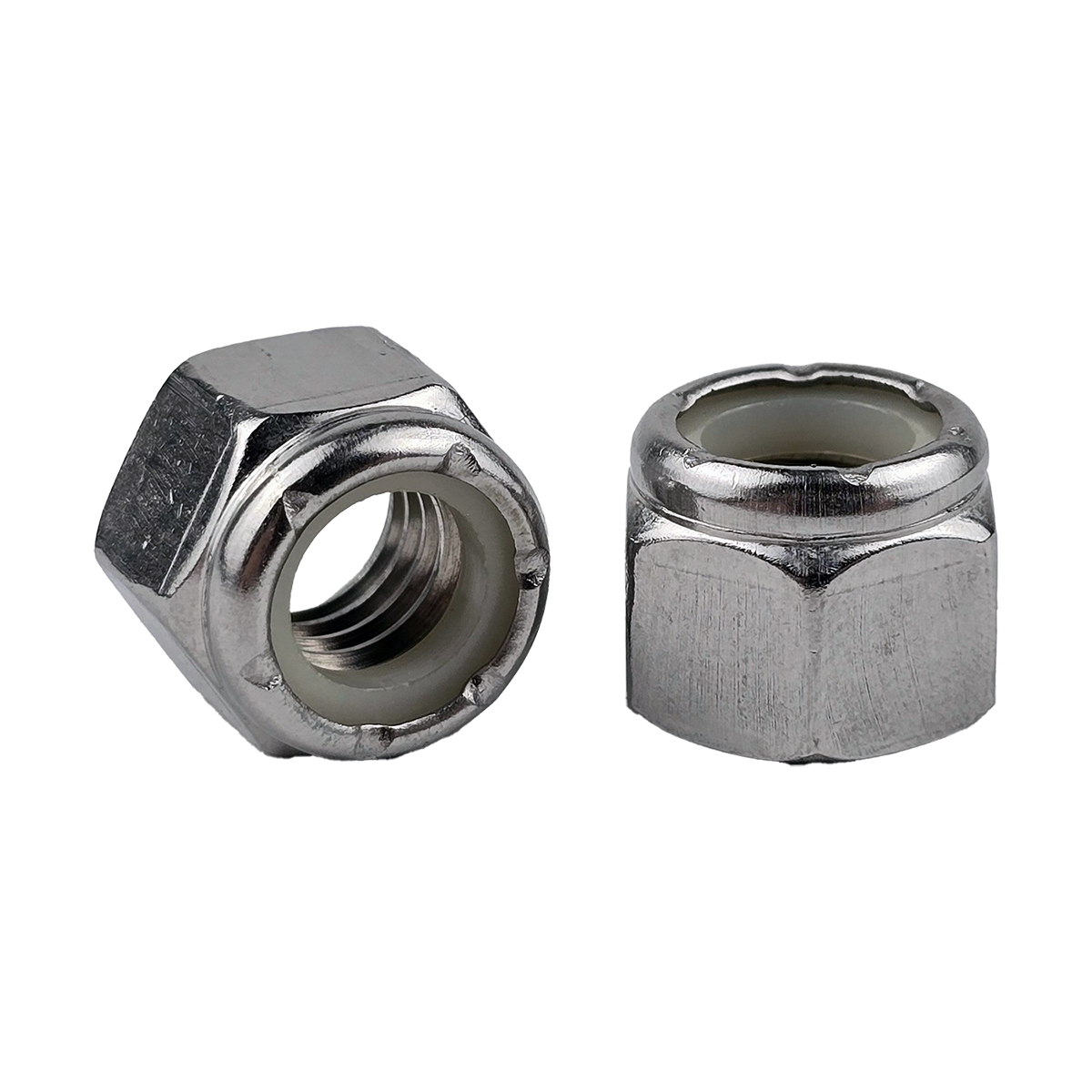 3/8"-16 Nylon Insert Locknuts 18-8 Stainless Steel