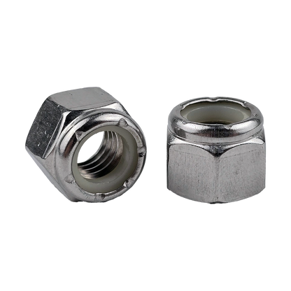 3/8"-16 Nylon Insert Locknuts 18-8 Stainless Steel