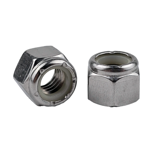 3/8"-16 Nylon Insert Locknuts 18-8 Stainless Steel