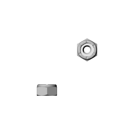 #4-40 Nylon Insert Locknuts 18-8 Stainless Steel
