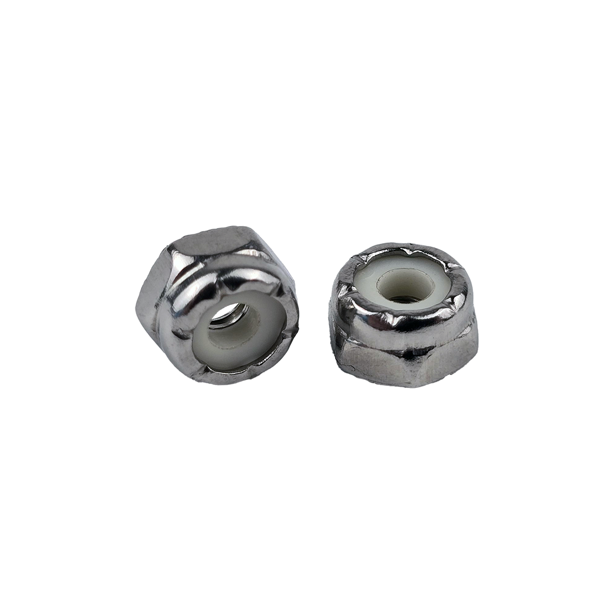 #4-40 Nylon Insert Locknuts 18-8 Stainless Steel