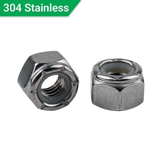 5/16"-18 Nylon Insert Locknuts 18-8 Stainless Steel
