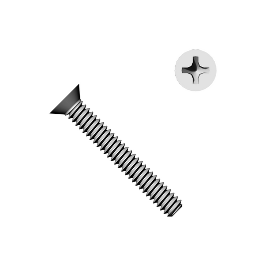 #6-32 Phillips Flat Head Machine Screws 18-8 Stainless Steel