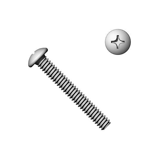 #6-32 Phillips Pan Head Machine Screws 18-8 Stainless Steel