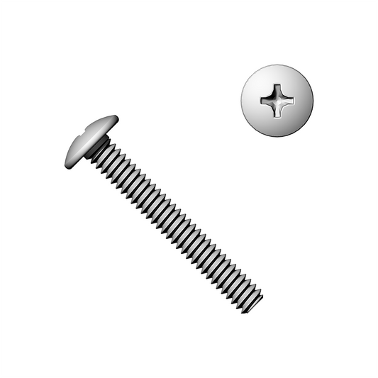 #6-32 Phillips Truss Head Machine Screws 18-8 Stainless Steel