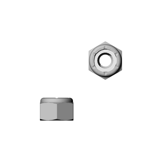 #8-32 Nylon Insert Locknuts 18-8 Stainless Steel