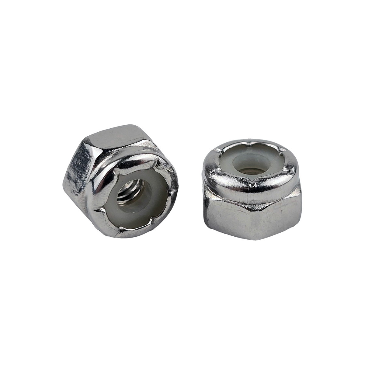 #8-32 Nylon Insert Locknuts 18-8 Stainless Steel