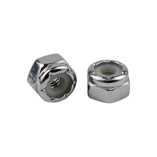 #8-32 Nylon Insert Locknuts 18-8 Stainless Steel