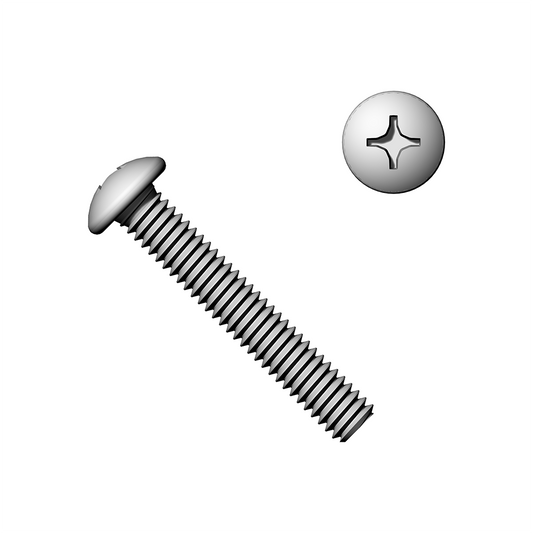 #8-32 Phillips Pan Head Machine Screws 18-8 Stainless Steel
